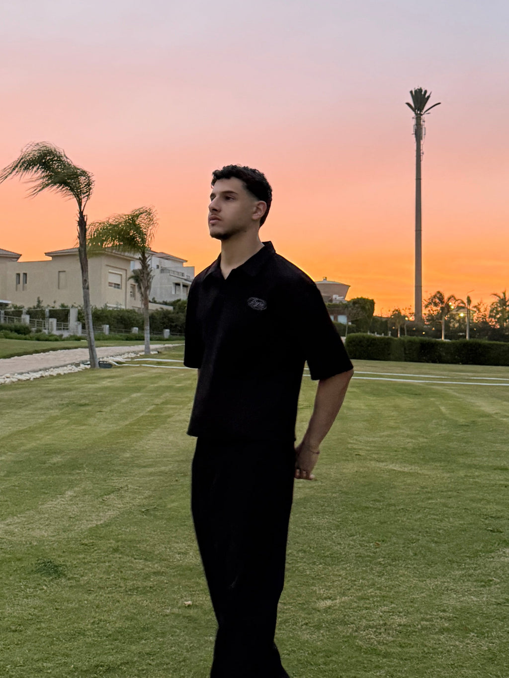 Black Essential Polo